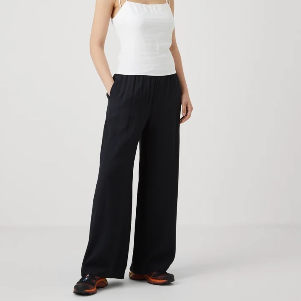 Abercrombie & Fitch Wide Leg Gauze Flowy Beach Pants Trousers Medium